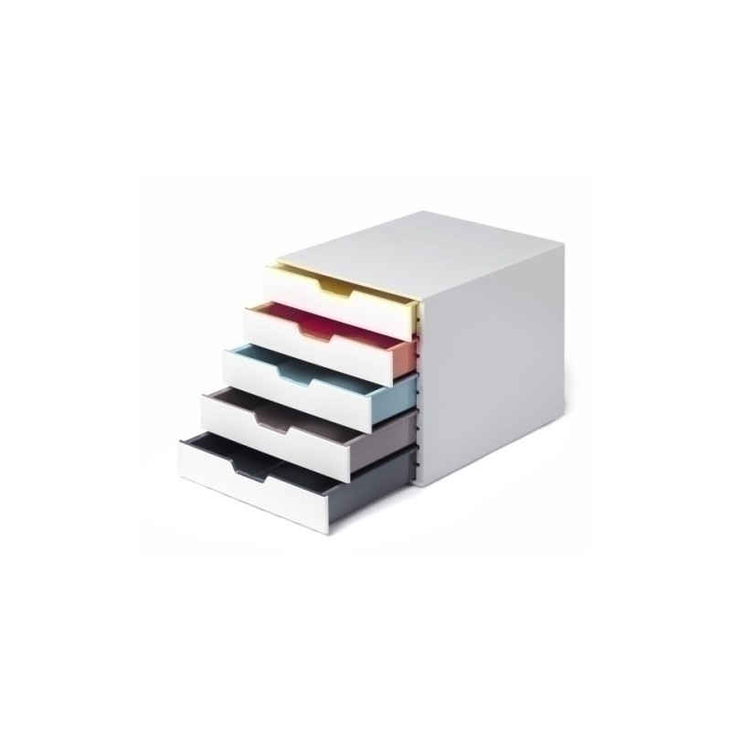762527-MODULO DURABLE 5 CAJONES VARICOLOR MIX precio por 1 unidades