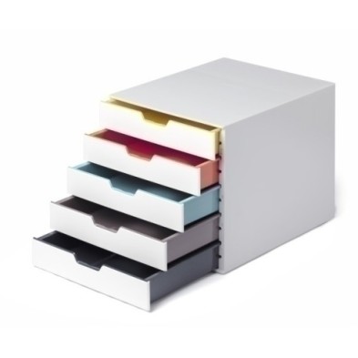 762527-MODULO DURABLE 5 CAJONES VARICOLOR MIX precio por 1 unidades
