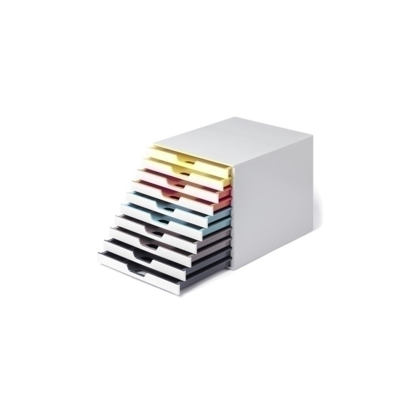 763027-MODULO DURABLE 10 CAJONES VARICOLOR MIX precio por 1 unidades