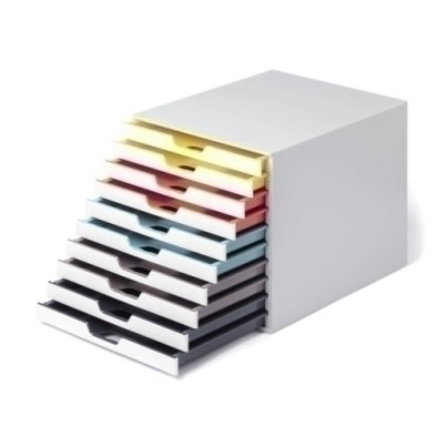 763027-MODULO DURABLE 10 CAJONES VARICOLOR MIX precio por 1 unidades