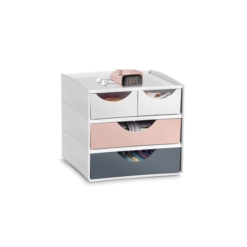 1032111681-MODULO CEP MYCUBE 4 CAJONES MIX BL/RO/GR precio por 1 unidades