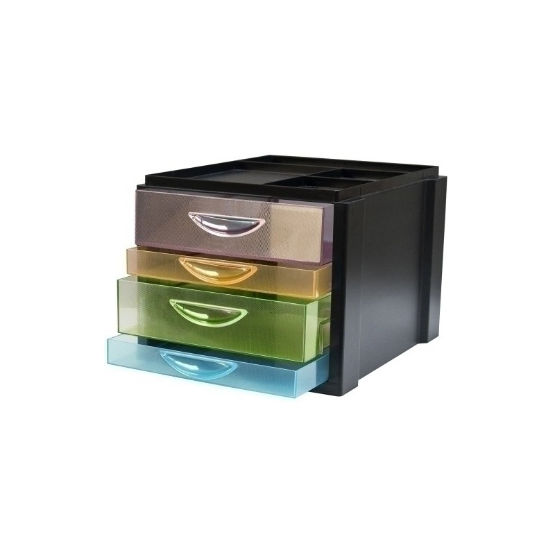 MO4TR-MODULO OLEF 4 CAJONES NEGRO/TRAS precio por 1 unidades