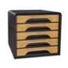 1071115301-MODULO CEP ESTANDAR 5 CAJONES NEGRO precio por 1 unidades