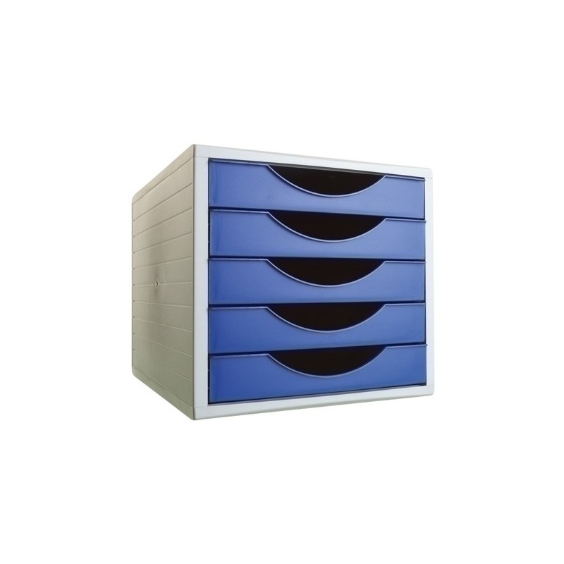 4005 AZ-MODULO 5 CAJONES GRIS/AZUL precio por 1 unidades