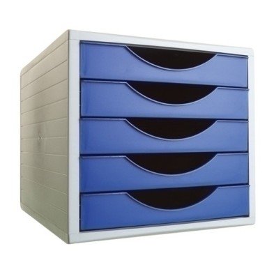 4005 AZ-MODULO 5 CAJONES GRIS/AZUL precio por 1 unidades