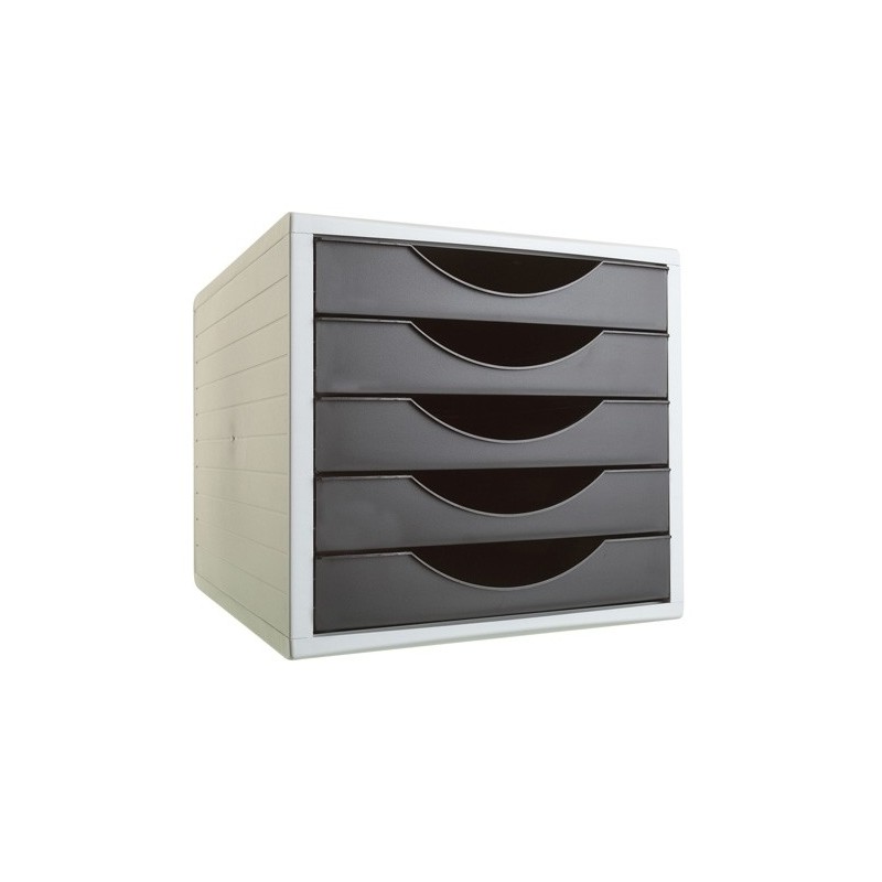 4005 NE-MODULO 5 CAJONES GRIS/NEGRO precio por 1 unidades