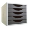 4005 NE-MODULO 5 CAJONES GRIS/NEGRO precio por 1 unidades