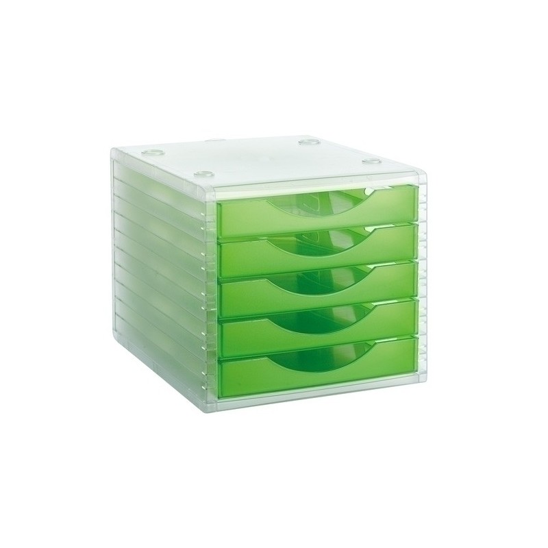 4005 KW TL-MODULO 5 CAJONES CRISTAL/KIWI precio por 1 unidades