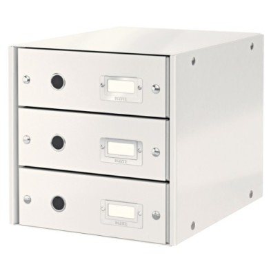 60480001-MODULO 3 CAJONES LEITZ BLANCO precio por 1 unidades