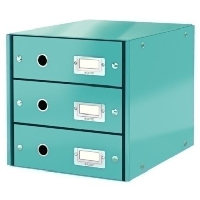 60480051-MODULO 3 CAJONES LEITZ TURQUESA precio por 1 unidades