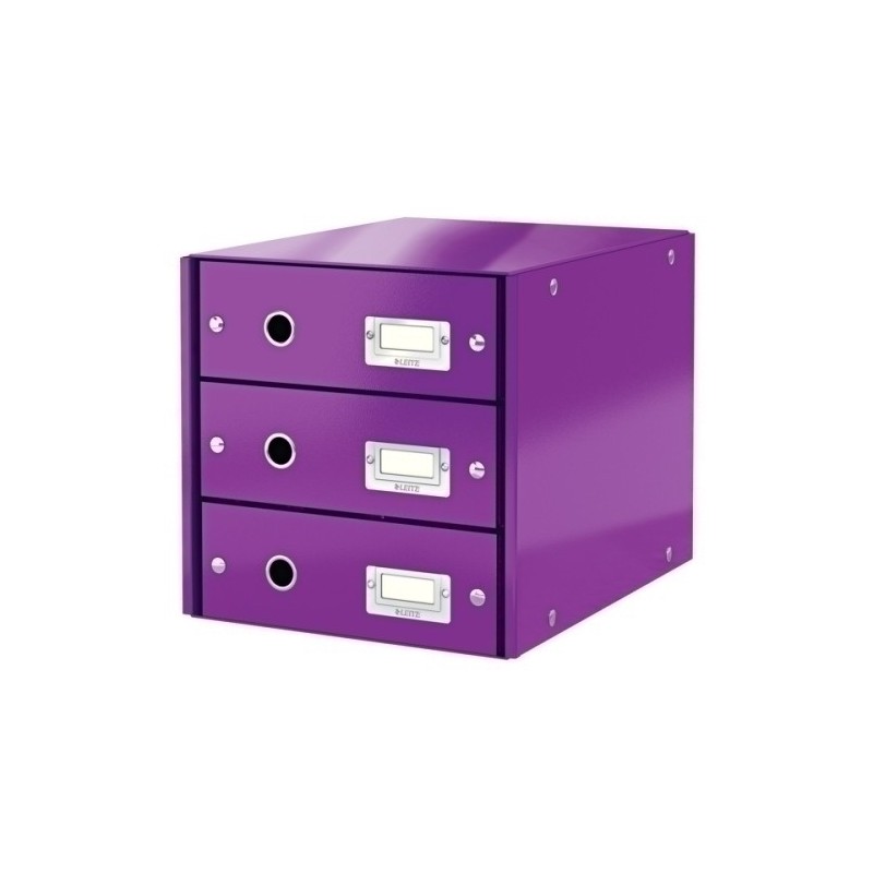60480062-MODULO 3 CAJONES LEITZ  VIOLETA precio por 1 unidades