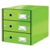 60480054-MODULO 3 CAJONES LEITZ VERDE precio por 1 unidades