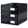 60480095-MODULO 3 CAJONES LEITZ NEGRO precio por 1 unidades