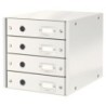 60490001-MODULO 4 CAJONES LEITZ BLANCO precio por 1 unidades