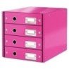 60490023-MODULO 4 CAJONES LEITZ FUCSIA precio por 1 unidades