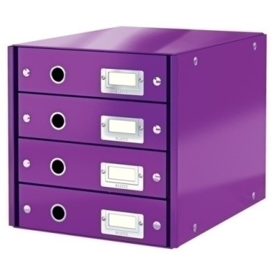 60490062-MODULO 4 CAJONES LEITZ VIOLETA precio por 1 unidades