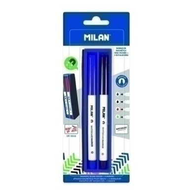 BWM10402-BORRADOR PIZARRA MILAN + 4 ROTULADORES precio por 1 unidades