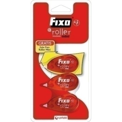 00840500-CORR.CINTA FIXO ROLLER MINI B/3 precio por 24 unidades