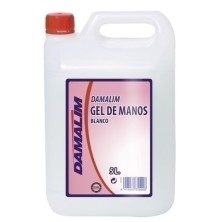 Q06004-GEL DE MANOS BLANCO DAMALIN 5 LITROS precio por 1 unidades