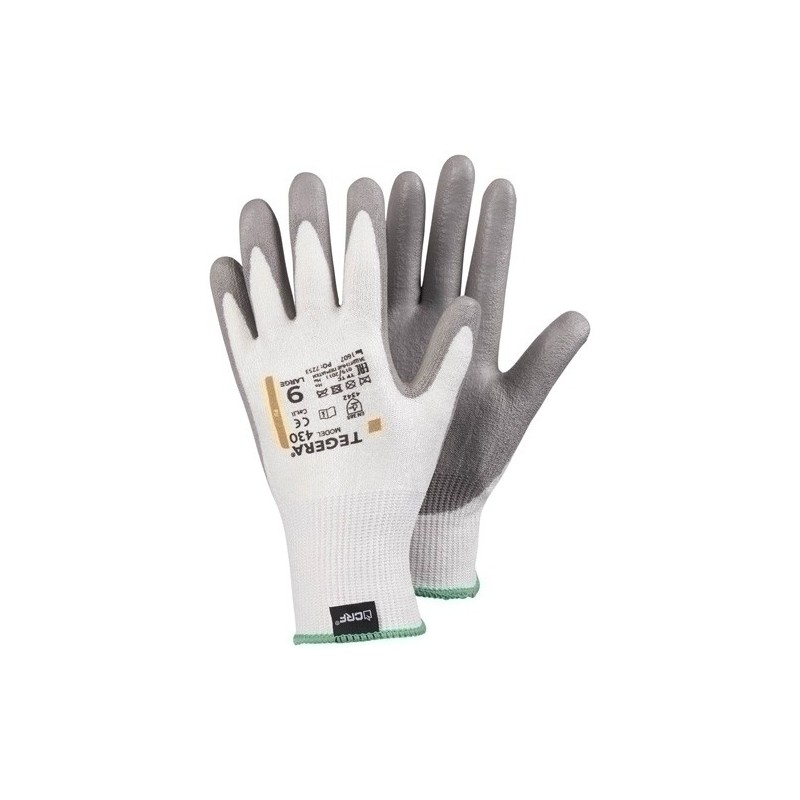 433 T-10-GUANTES TEGERA 430 RESISTENTE CORTE T-10 precio por 1 unidades