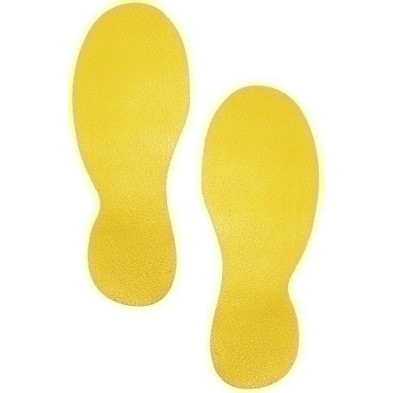 172704-MARCAJE SUELO DURABLE AUTOADH. PIES 5/PA precio por 1 unidades