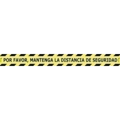 DS100-VINILO SUELO 100x10 DISTANCIA SEGURIDAD precio por 1 unidades