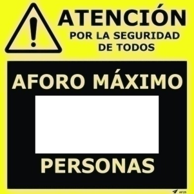 AF25-VINILO PARED 25x25 ROTULABLE AFORO MAXIM precio por 1 unidades