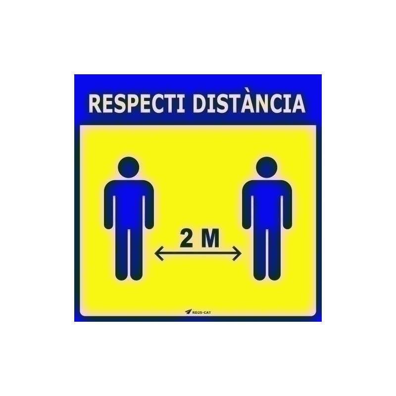 RD25-CAT-VINILO PARED 25x25 RESPECTI DISTANCIA precio por 1 unidades