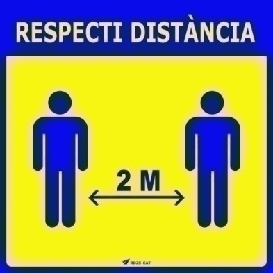 RD25-CAT-VINILO PARED 25x25 RESPECTI DISTANCIA precio por 1 unidades