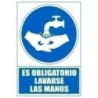 6173-13 AZ-SEÑAL ES OBLIGATORIO LAVARSE MANOS precio por 1 unidades
