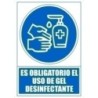 6173-14 AZ-SEÑAL ES OBLIGATORIO USO GEL DESINFEC. precio por 1 unidades