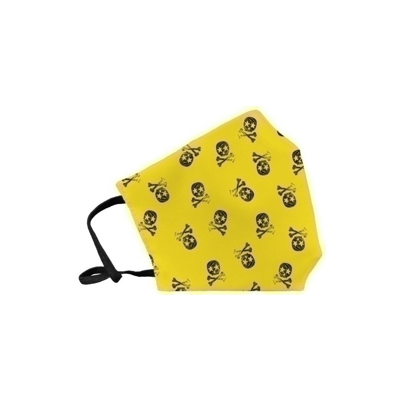 101SKAML-MASCARILLA REUT. GRAN. SKULL AMARILLO precio por 1 unidades