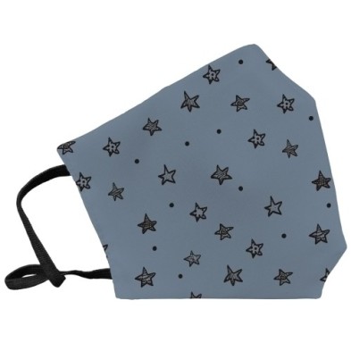 101ESAZL-MASCARILLA REUT. GRAN. ESTRELLAS AZUL precio por 1 unidades