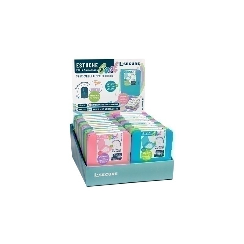 77108900-ESTUCHE PORTA MASCARILLA XSECURE EXP.24 precio por 1 unidades