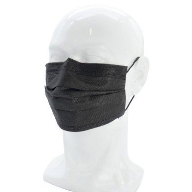 PT-AD-44/MB005-MASCARILLA QUIR.FIRST PROTEC NEGRO P/10 precio por 1 unidades