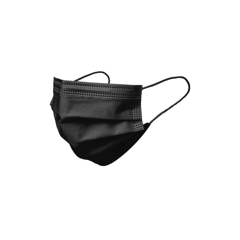KMB-104-MASCARILLA QUIR. F.P. INF. NEGRA C/10 precio por 1 unidades
