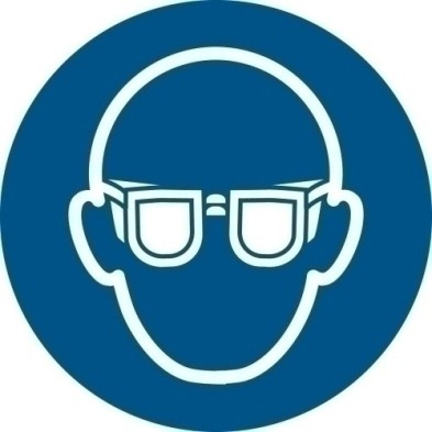 7530011-PICTOGRAMA "GAFAS PROTECC. OBLIGAT." B/1 precio por 1 unidades