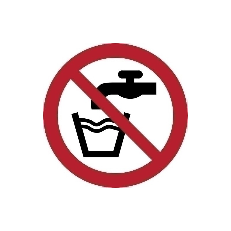 7540014-PICTOGRAMA "AGUA NO POTABLE" B/1 precio por 1 unidades