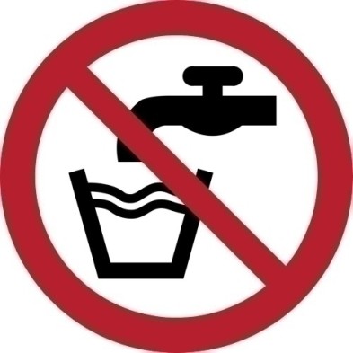7540014-PICTOGRAMA "AGUA NO POTABLE" B/1 precio por 1 unidades