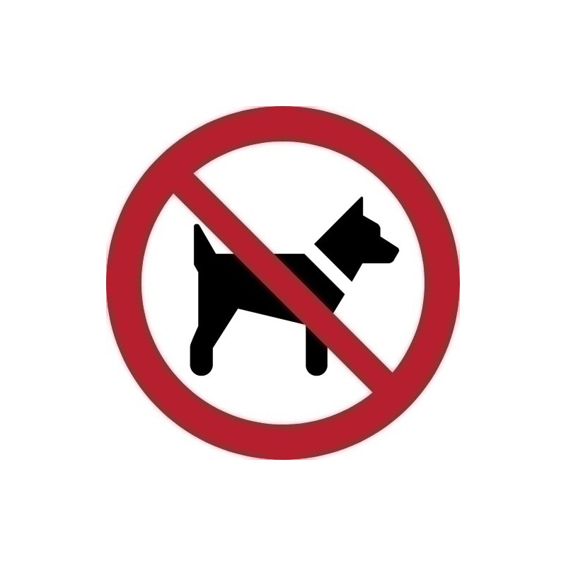 7540062-PICTOGRAMA "PROHIBIDO PERROS" B/1 precio por 1 unidades