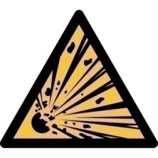 7550005-PICTOGRAMA "PELIGRO MAT. EXPLOSIVO" B/1 precio por 1 unidades
