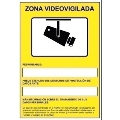 6172-09 AM-SEÑAL HOMOLOGADA CAMARA DE VIGILANCIA AM precio por 1 unidades