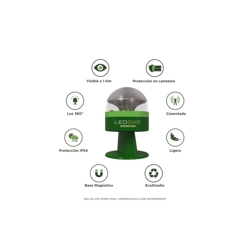 103886-LUZ DE EMERGENCIA LED ONE ECO DGT 3.0 precio por 1 unidades