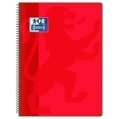 400079660-BLOCK OXF.SCH.PP Fº 80h CD.4 ROJO precio por 5 unidades