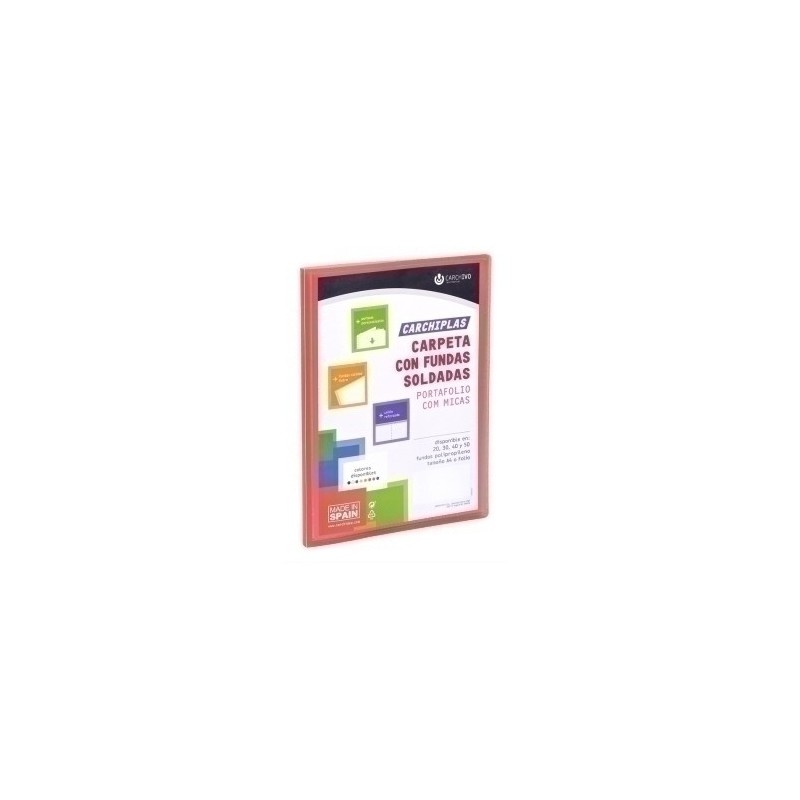 50342053-TARIF.CARCH.PP CARCH-BOOK A4 20F. ROJO precio por 4 unidades