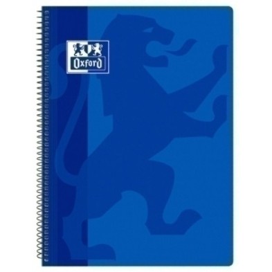 400093618-BLOCK OXF.SCH.PP Fº 80h CD.4 AZUL MARINO precio por 5 unidades
