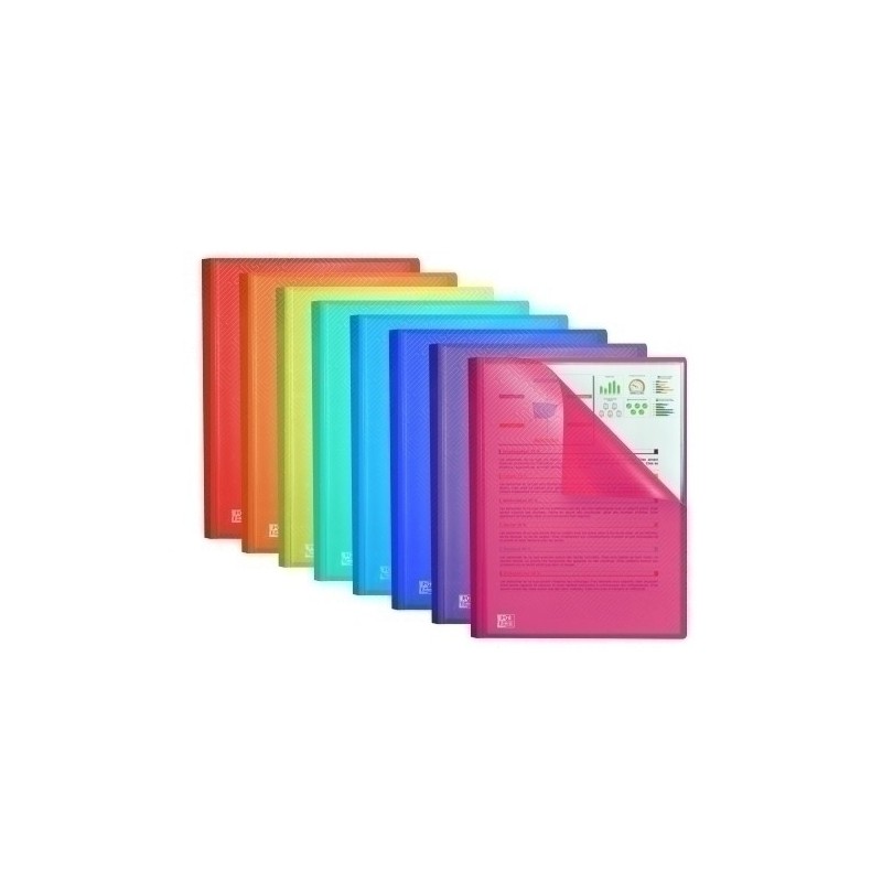 400147084-TARIF.OXFORD PP TRANS. A4 80 F. SURTIDO precio por 10 unidades