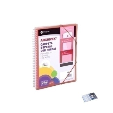 53038053-TAR.CARCH.ESP.PP.ARCHIVEX A4 CG 80 F ROJ precio por 2 unidades