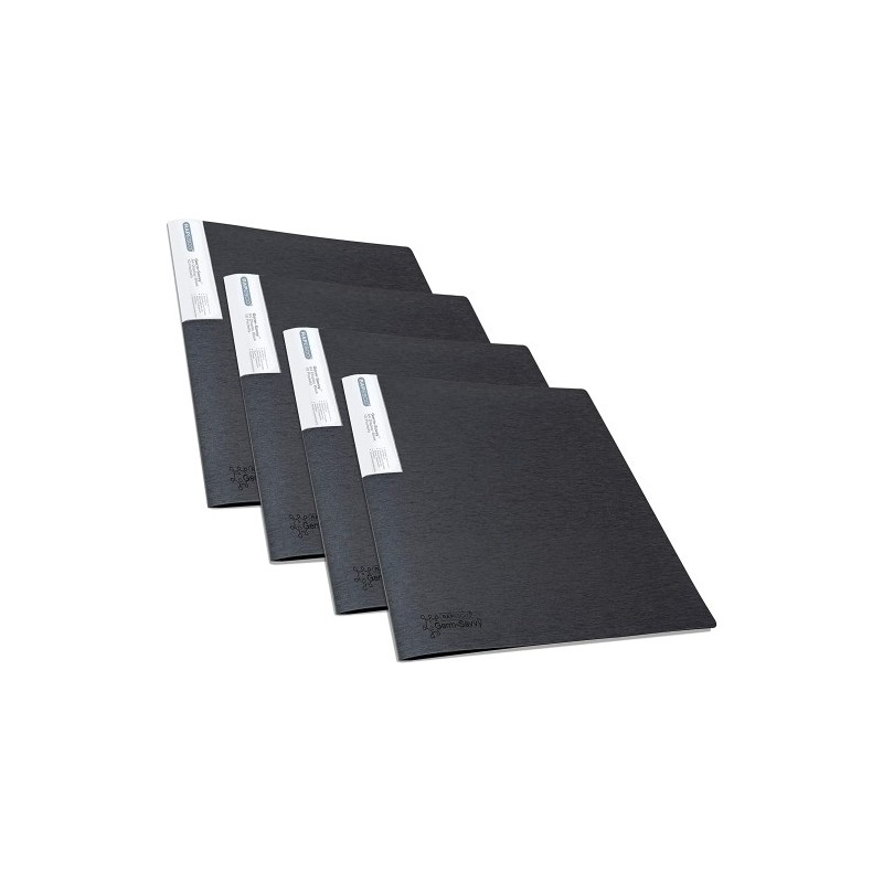 1642-TARIF. RAPESCO PP A4 10F NEGRO PACK DE 4 precio por 1 unidades