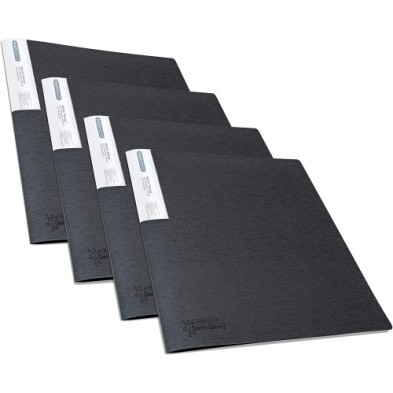 1642-TARIF. RAPESCO PP A4 10F NEGRO PACK DE 4 precio por 1 unidades
